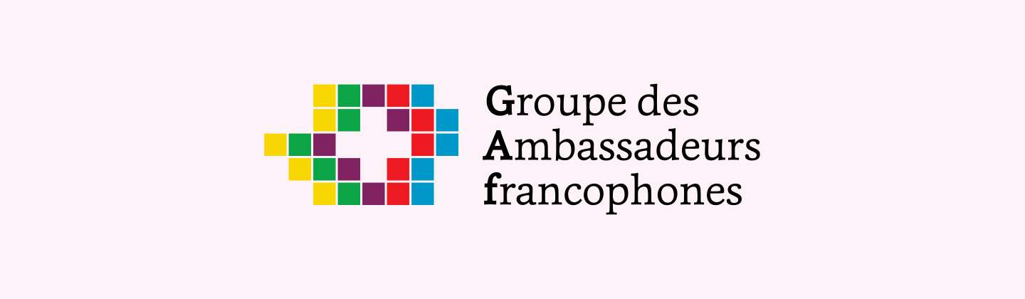 Logo: Groupe des Ambassadeurs francophones auprès de la Confédération suisse.