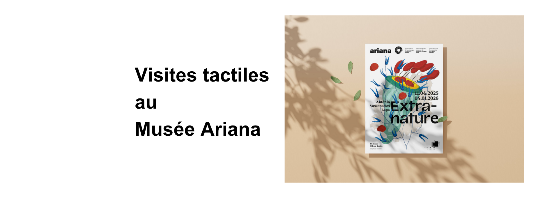 Visites tactiles au Musée Ariana