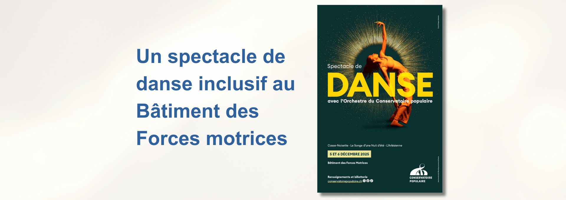 Image de l'affiche du spectacle de fin d'année du Conservatoire Populaire