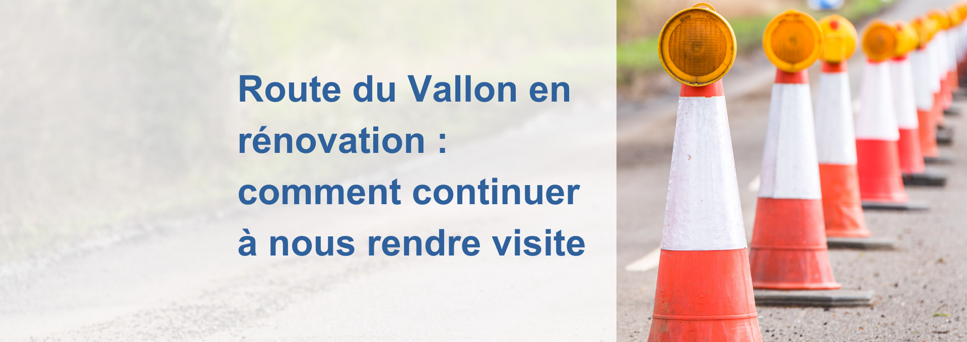 Image d'une route en travaux