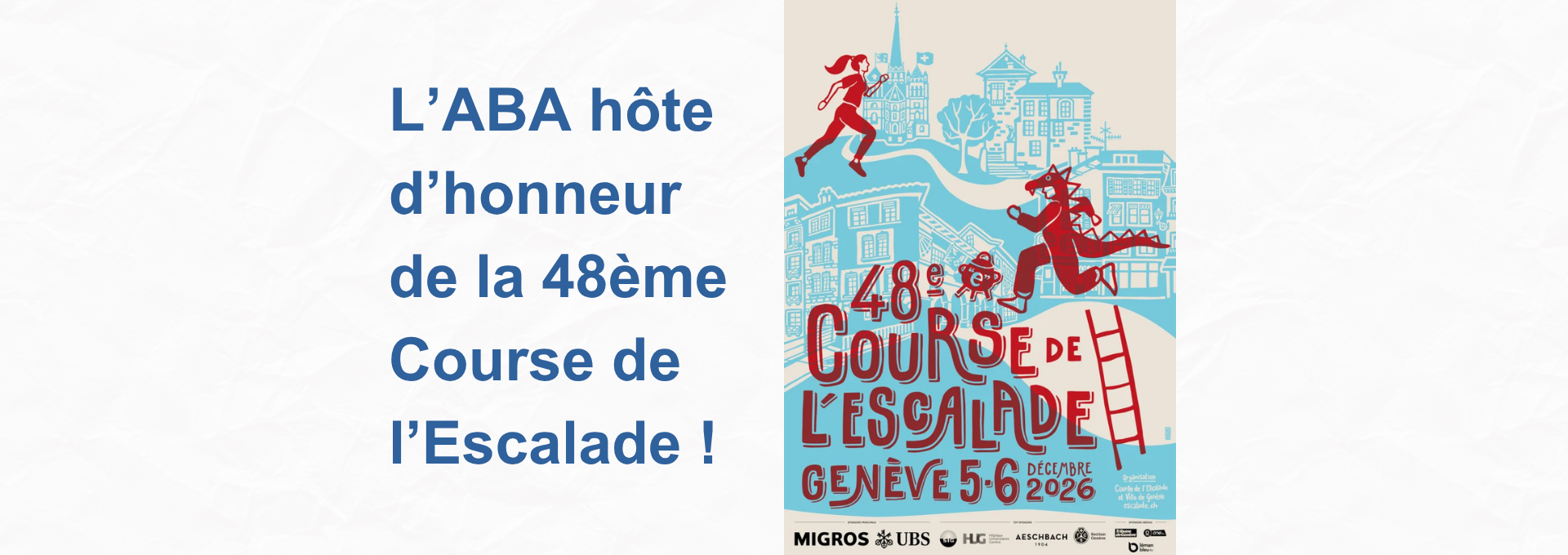 Affiche de la 48ème Course de l'Escalade